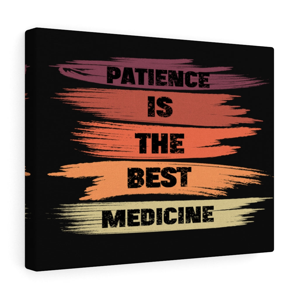 Scripture Walls Inspirational Wall Art The Best Medicine Is Patience Wall Art Motivation Wall Decor for Home Office Gym Inspiring Success Quote Print Ready to Hang Unframed-Express Your Love Gifts