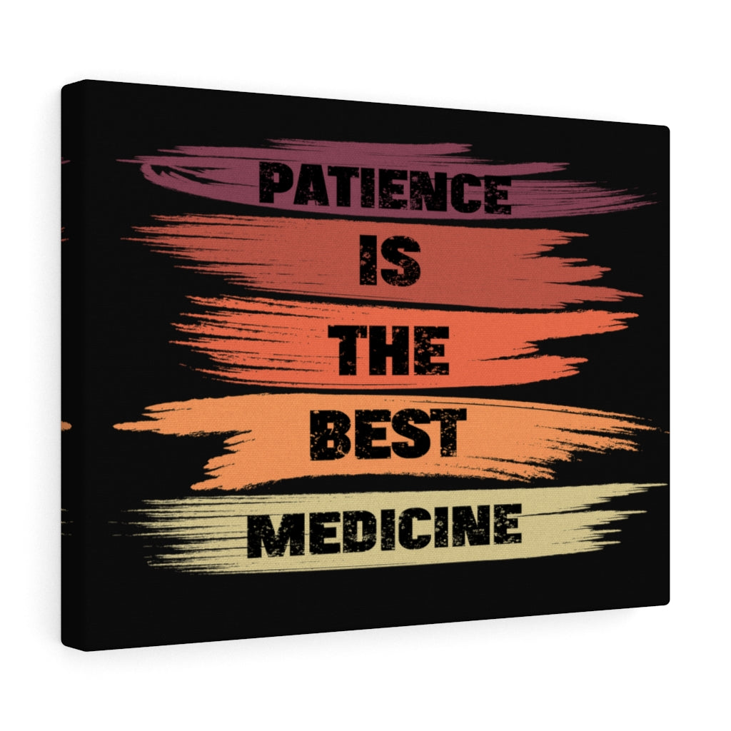 Scripture Walls Inspirational Wall Art The Best Medicine Is Patience Wall Art Motivation Wall Decor for Home Office Gym Inspiring Success Quote Print Ready to Hang Unframed-Express Your Love Gifts