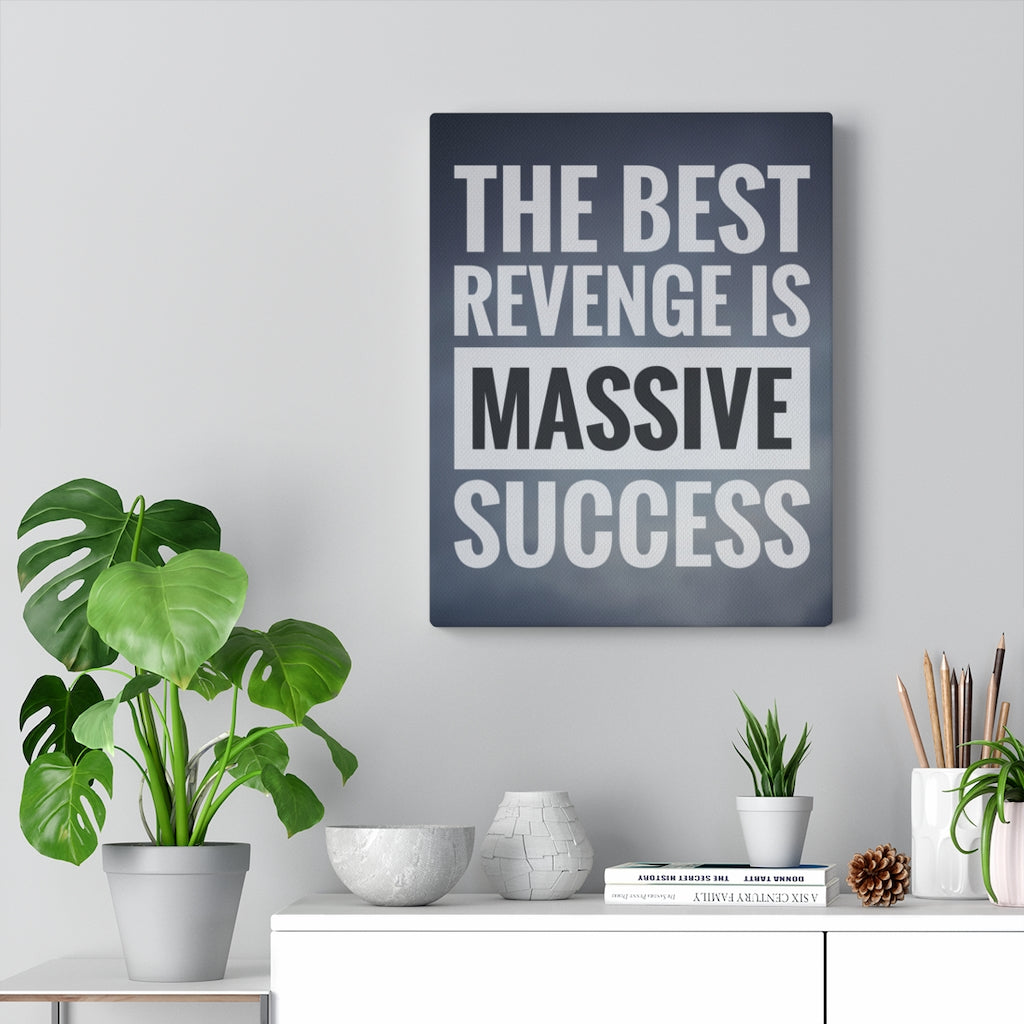 Scripture Walls Inspirational Wall Art The Best Revenge Is Massive Success Motivational Print Ready to Hang Artwork Unframed-Express Your Love Gifts