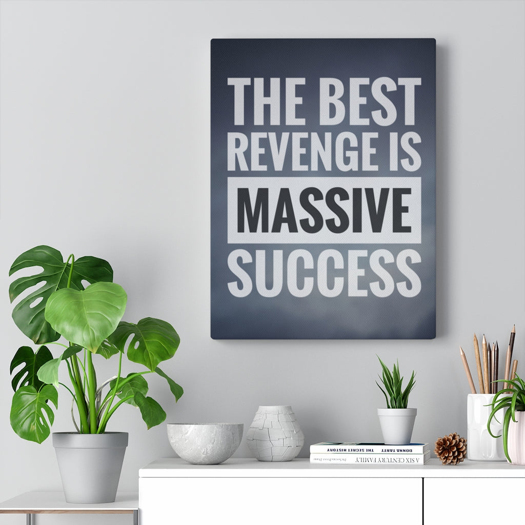 Scripture Walls Inspirational Wall Art The Best Revenge Is Massive Success Motivational Print Ready to Hang Artwork Unframed-Express Your Love Gifts