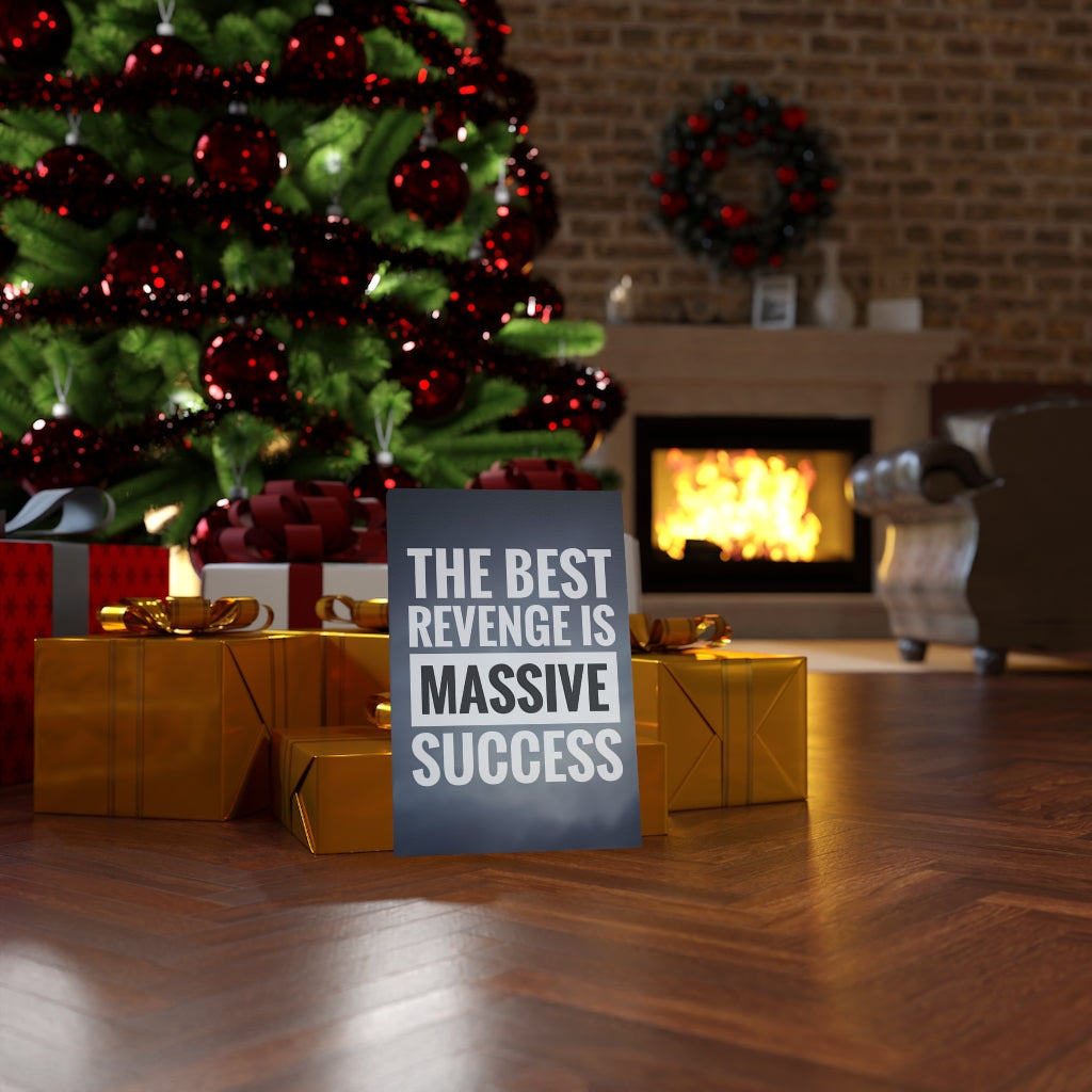 Scripture Walls Inspirational Wall Art The Best Revenge Is Massive Success Motivational Print Ready to Hang Artwork Unframed-Express Your Love Gifts