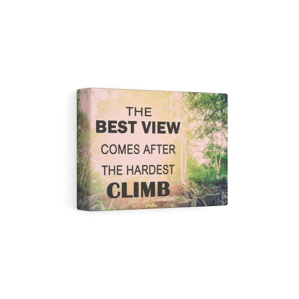 Scripture Walls Inspirational Wall Art The Best View Comes Forest Motivational Print Ready to Hang Artwork Unframed-Express Your Love Gifts