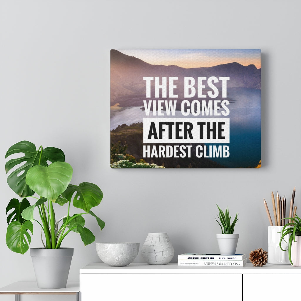 Scripture Walls Inspirational Wall Art The Best View Lake Motivational Print Ready to Hang Artwork Unframed-Express Your Love Gifts