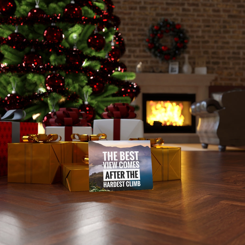 Scripture Walls Inspirational Wall Art The Best View Lake Motivational Print Ready to Hang Artwork Unframed-Express Your Love Gifts