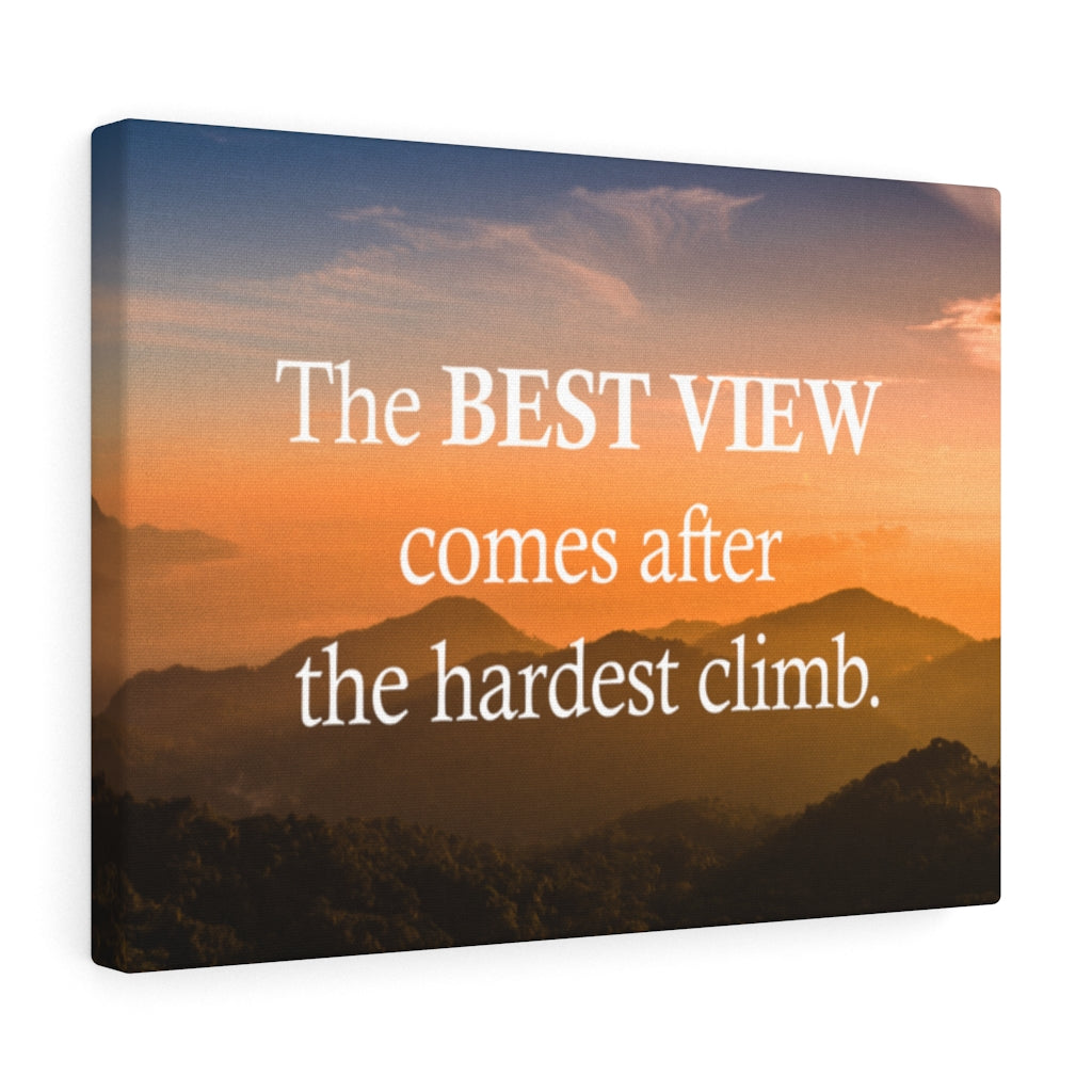 Scripture Walls Inspirational Wall Art The Best View Orange Motivational Print Ready to Hang Artwork Unframed-Express Your Love Gifts