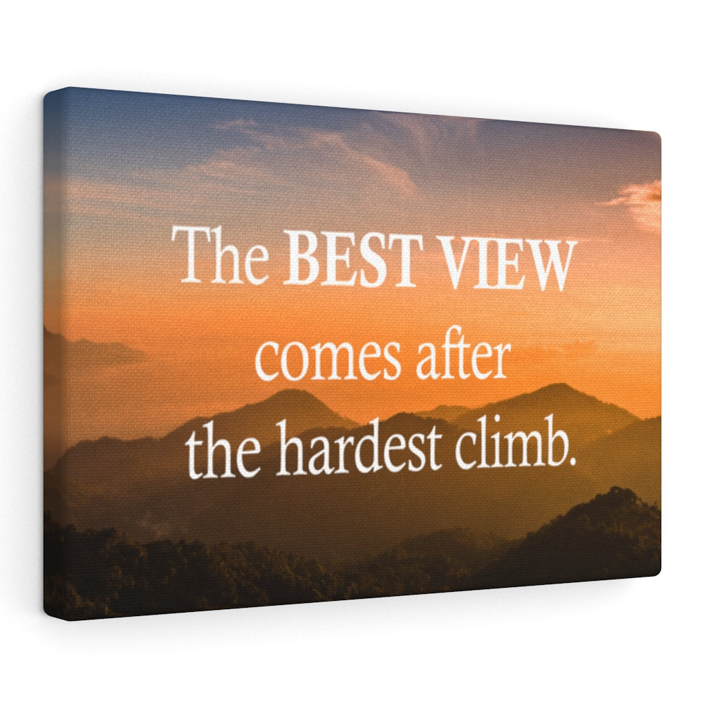 Scripture Walls Inspirational Wall Art The Best View Orange Motivational Print Ready to Hang Artwork Unframed-Express Your Love Gifts