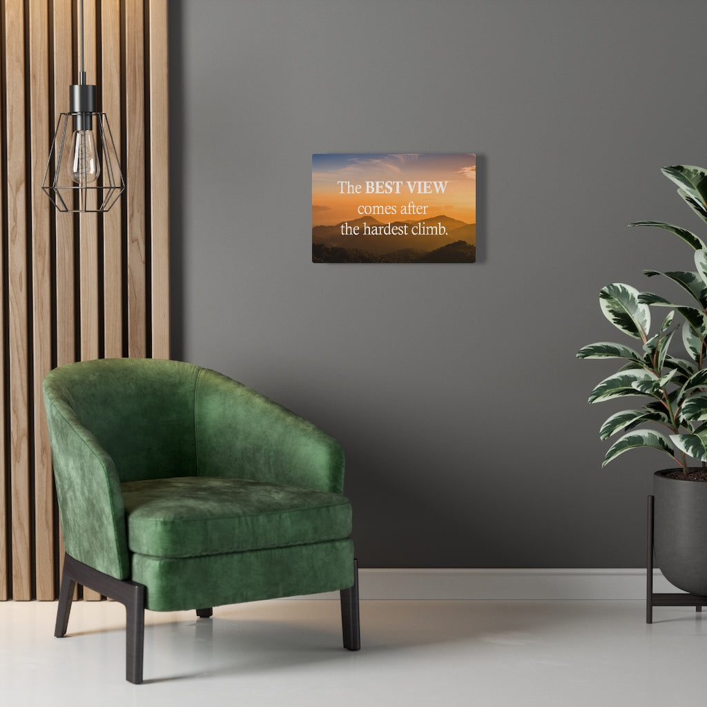 Scripture Walls Inspirational Wall Art The Best View Orange Motivational Print Ready to Hang Artwork Unframed-Express Your Love Gifts