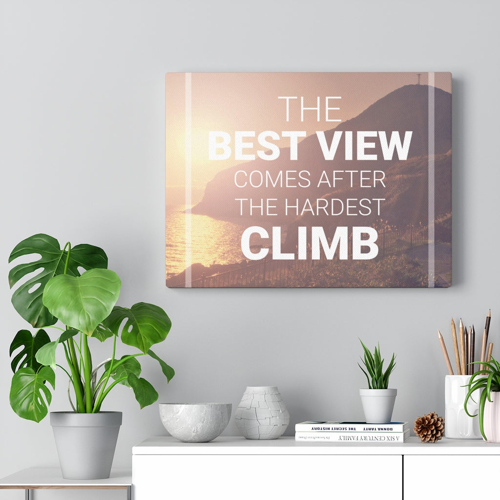 Scripture Walls Inspirational Wall Art The Best View Wall Art Motivational Motto Inspiring Prints Artwork Decor Ready to Hang Unframed-Express Your Love Gifts