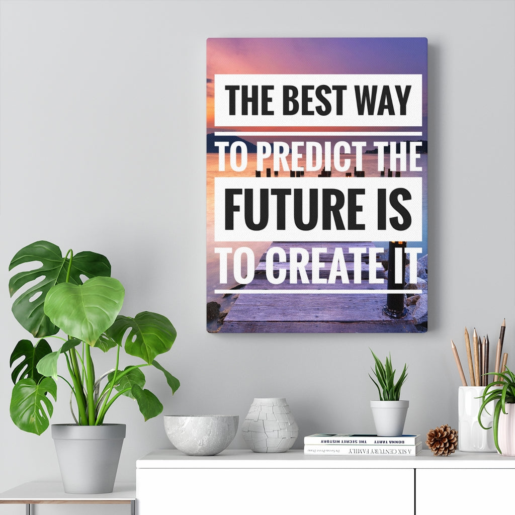 Scripture Walls Inspirational Wall Art The Best Way To Predict Motivational Print Ready to Hang Artwork Unframed-Express Your Love Gifts