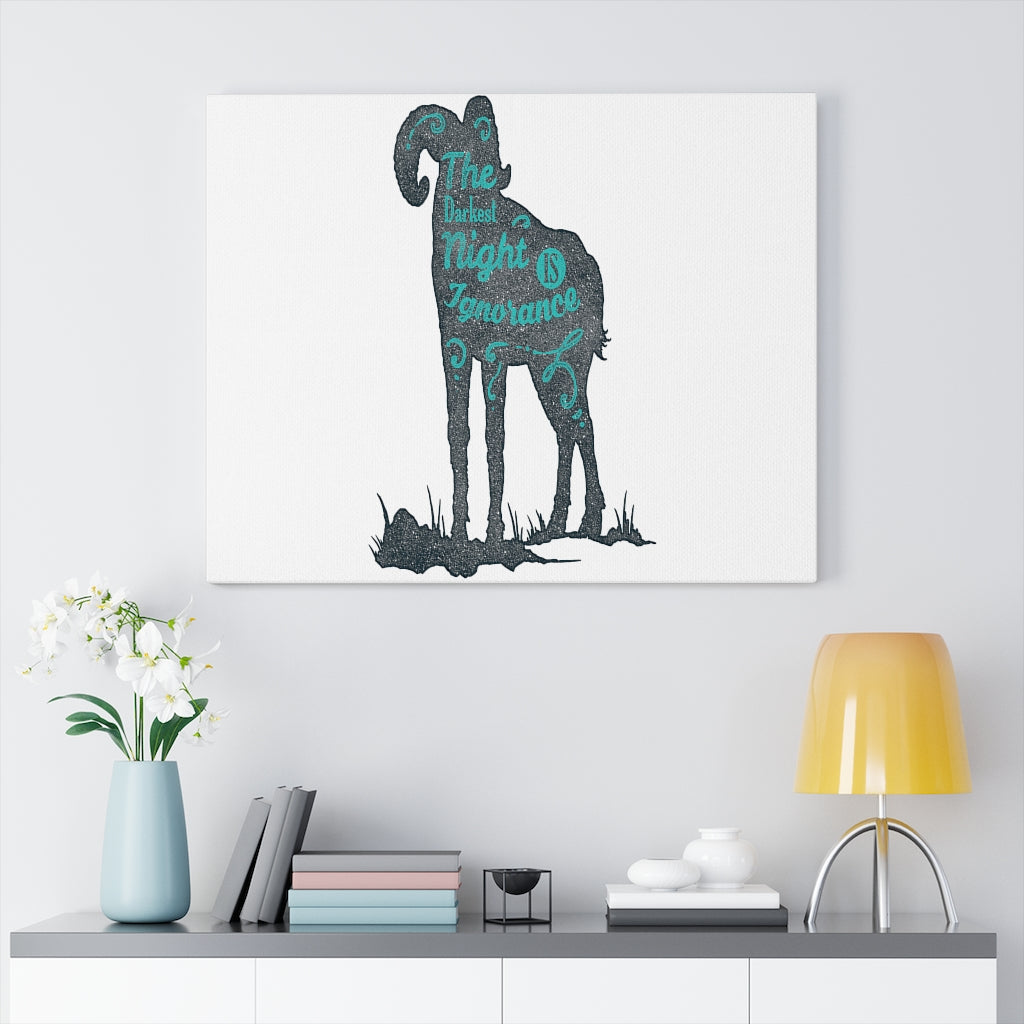 Scripture Walls Inspirational Wall Art The Darkest Night Is Ignorance Wall Art Motivation Wall Decor for Home Office Gym Inspiring Success Quote Print Ready to Hang Unframed-Express Your Love Gifts