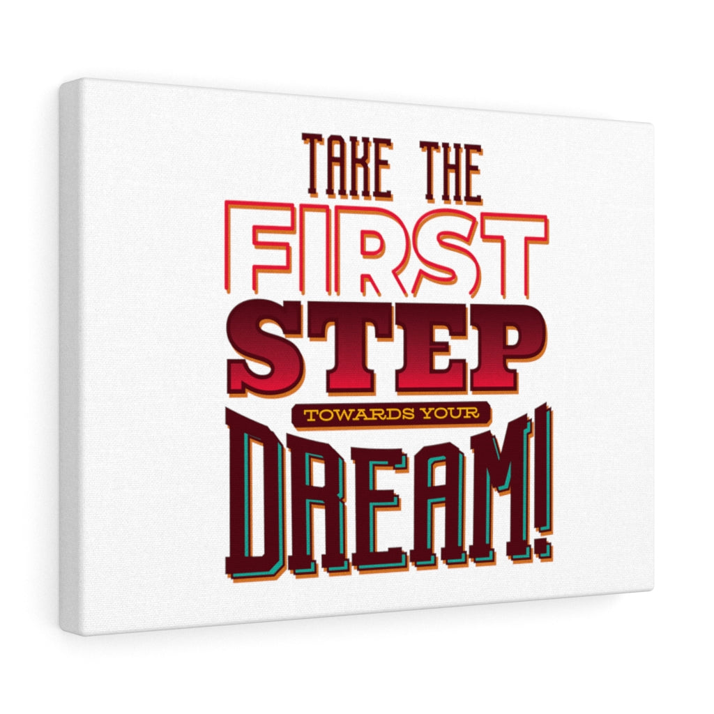 Scripture Walls Inspirational Wall Art The First Step Wall Art Motivational Motto Inspiring Prints Artwork Decor Ready to Hang Unframed-Express Your Love Gifts