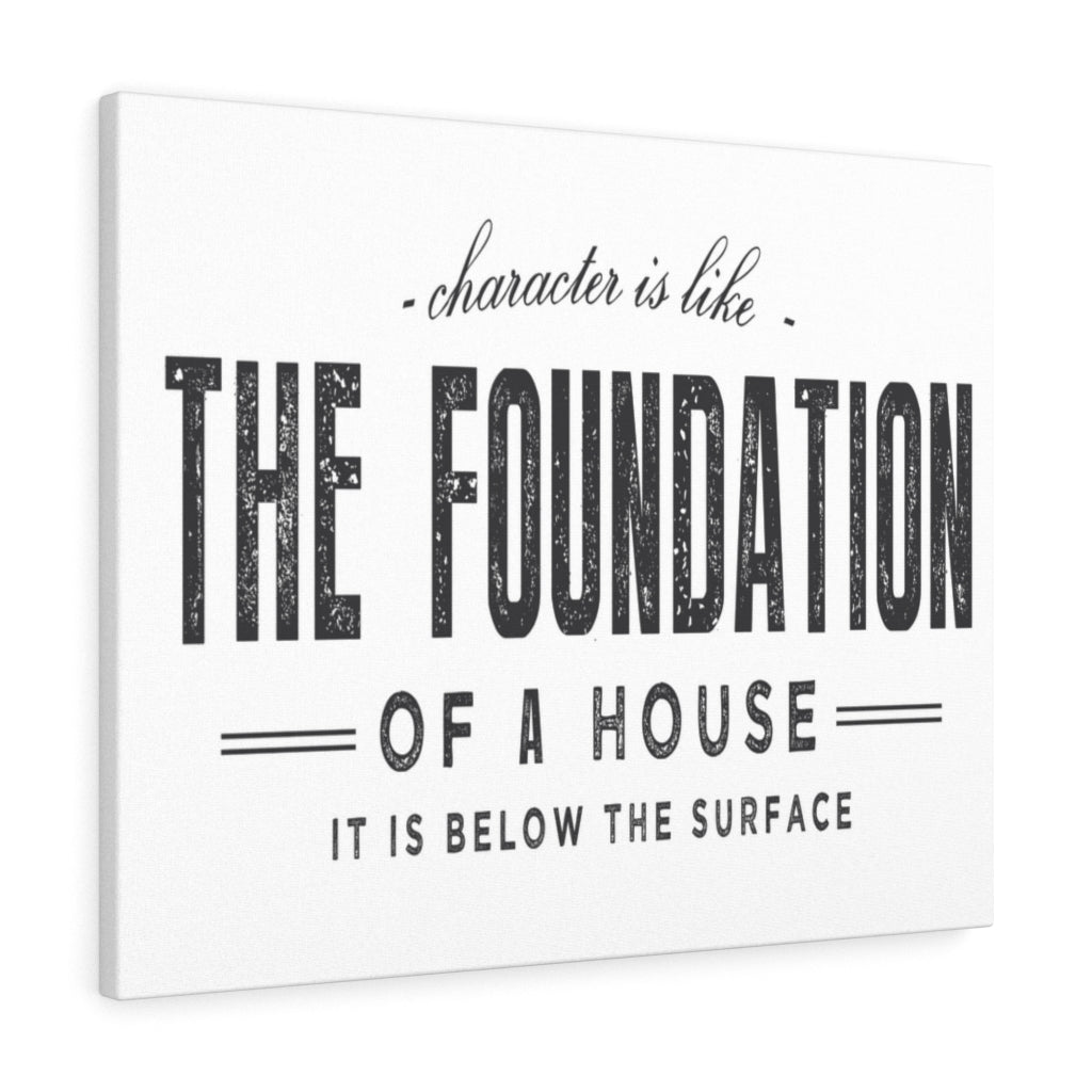 Scripture Walls Inspirational Wall Art The Foundation Of A House Wall Art Motivation Wall Decor for Home Office Gym Inspiring Success Quote Print Ready to Hang Unframed-Express Your Love Gifts