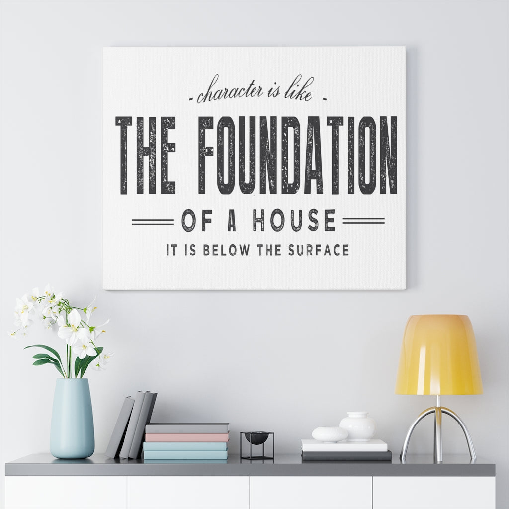Scripture Walls Inspirational Wall Art The Foundation Of A House Wall Art Motivation Wall Decor for Home Office Gym Inspiring Success Quote Print Ready to Hang Unframed-Express Your Love Gifts