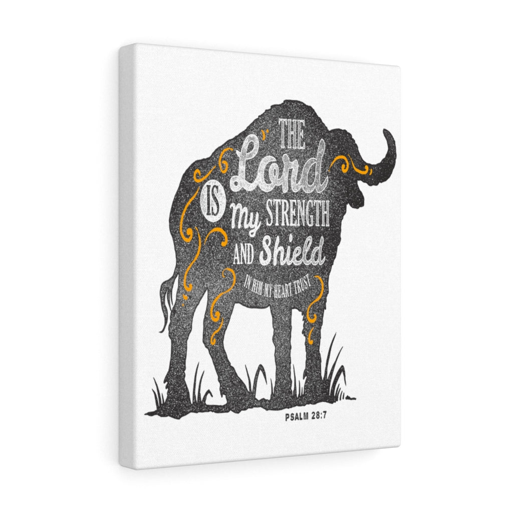 Scripture Walls Inspirational Wall Art The Lord Is My Strength Wall Art Motivation Wall Decor for Home Office Gym Inspiring Success Quote Print Ready to Hang Unframed-Express Your Love Gifts