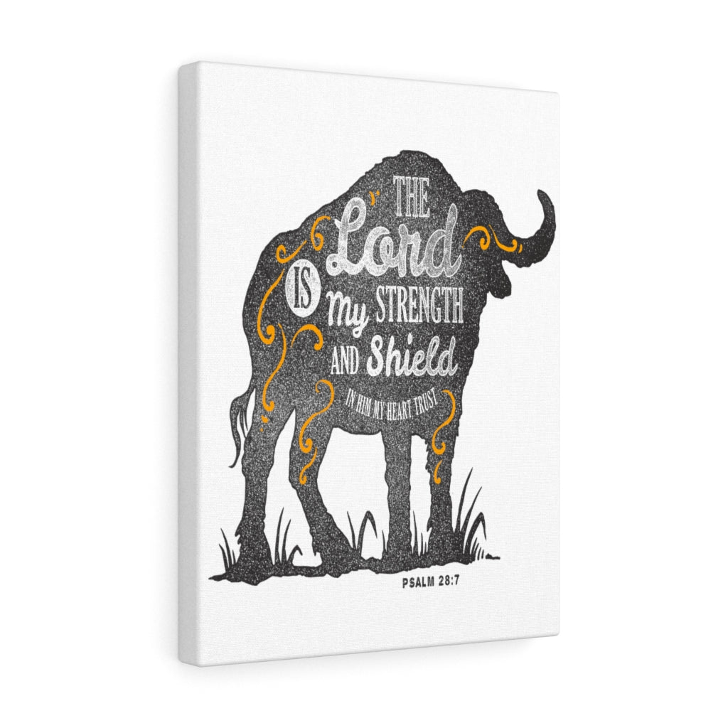 Scripture Walls Inspirational Wall Art The Lord Is My Strength Wall Art Motivation Wall Decor for Home Office Gym Inspiring Success Quote Print Ready to Hang Unframed-Express Your Love Gifts