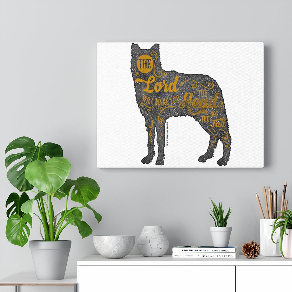 Scripture Walls Inspirational Wall Art The Lord Will Make You Head Wall Art Motivation Wall Decor for Home Office Gym Inspiring Success Quote Print Ready to Hang Unframed-Express Your Love Gifts