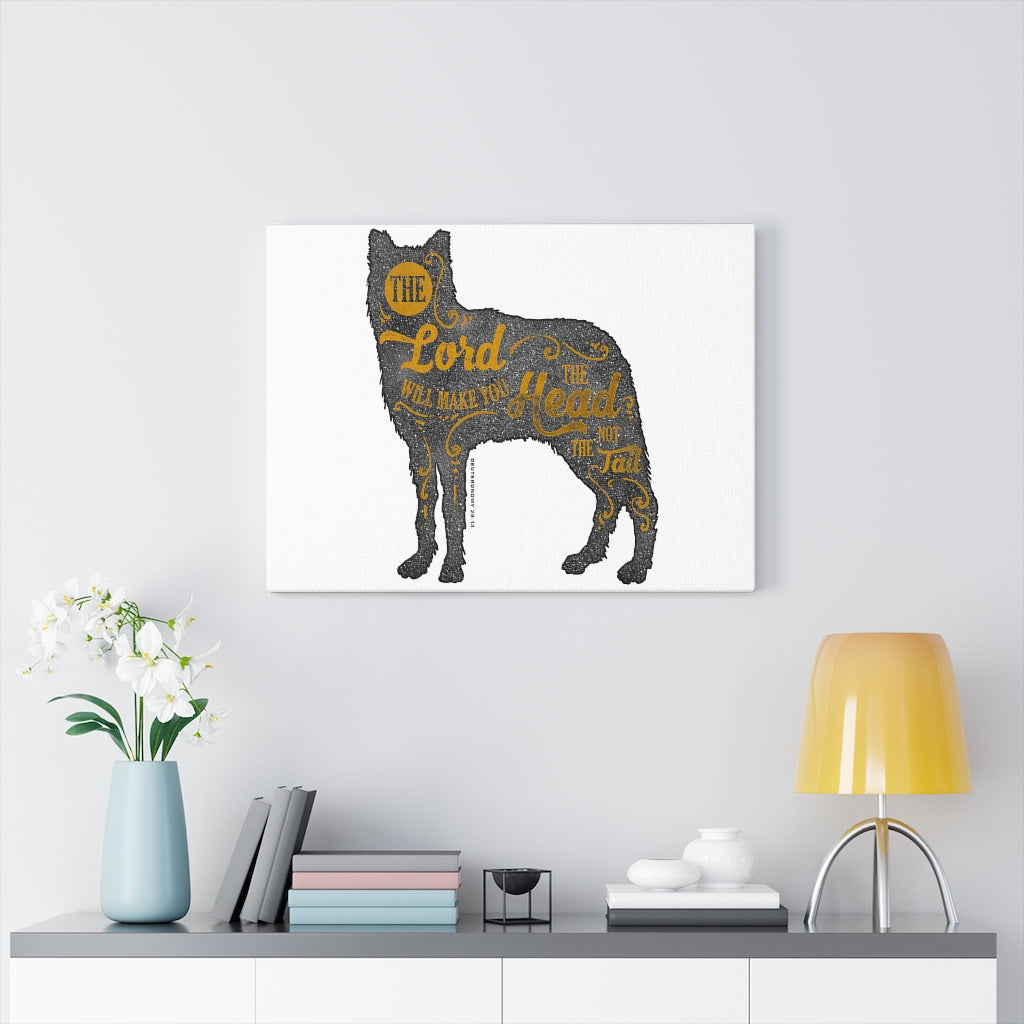 Scripture Walls Inspirational Wall Art The Lord Will Make You Head Wall Art Motivation Wall Decor for Home Office Gym Inspiring Success Quote Print Ready to Hang Unframed-Express Your Love Gifts