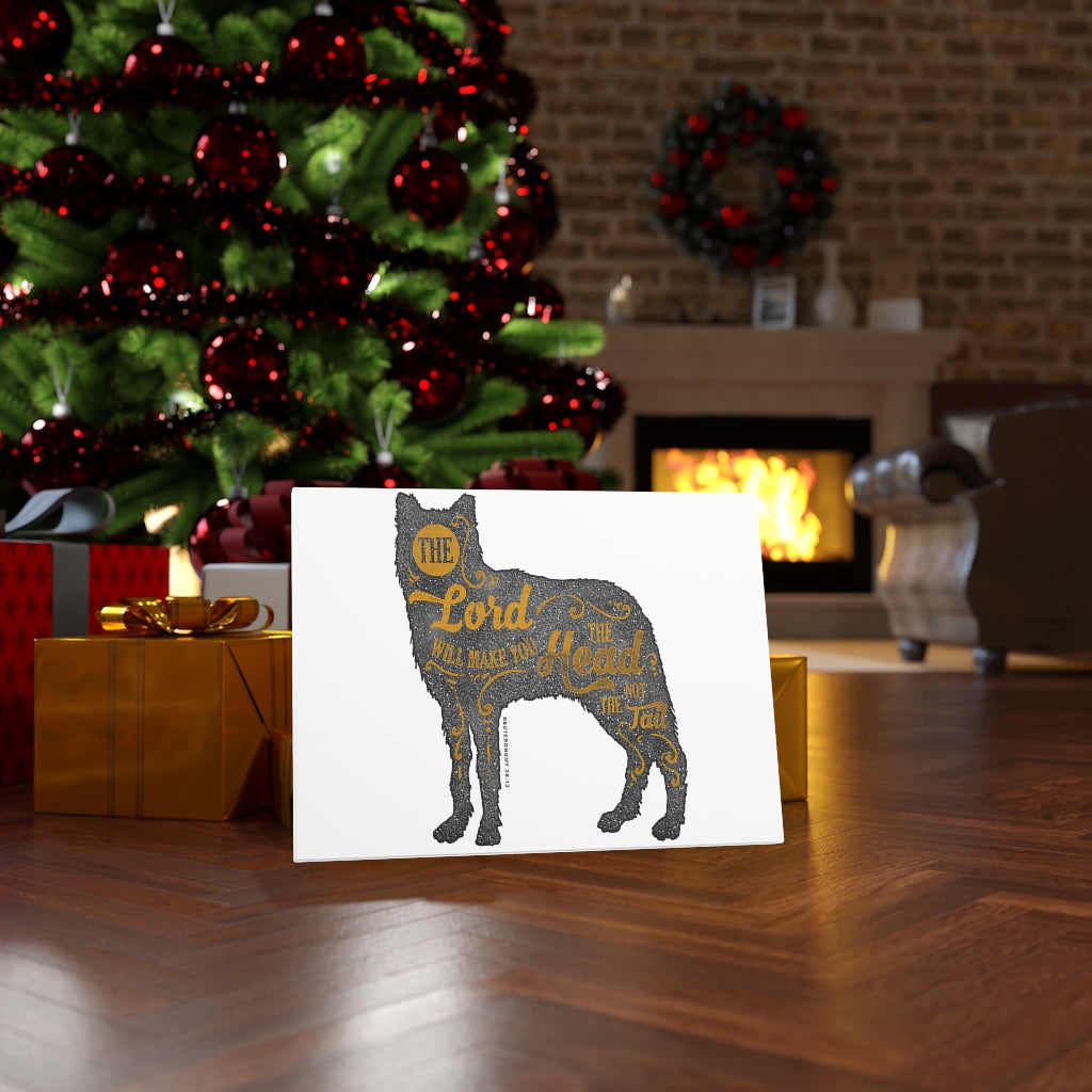 Scripture Walls Inspirational Wall Art The Lord Will Make You Head Wall Art Motivation Wall Decor for Home Office Gym Inspiring Success Quote Print Ready to Hang Unframed-Express Your Love Gifts