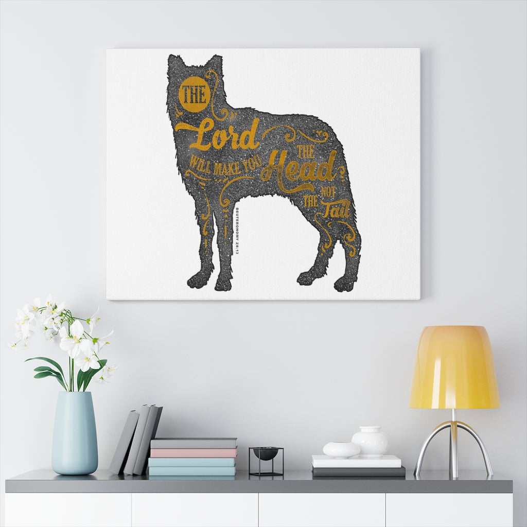 Scripture Walls Inspirational Wall Art The Lord Will Make You Head Wall Art Motivation Wall Decor for Home Office Gym Inspiring Success Quote Print Ready to Hang Unframed-Express Your Love Gifts