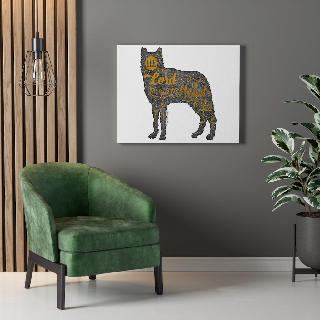 Scripture Walls Inspirational Wall Art The Lord Will Make You Head Wall Art Motivation Wall Decor for Home Office Gym Inspiring Success Quote Print Ready to Hang Unframed-Express Your Love Gifts