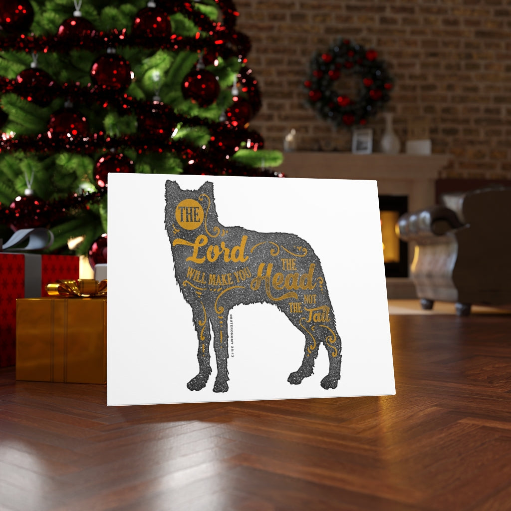 Scripture Walls Inspirational Wall Art The Lord Will Make You Head Wall Art Motivation Wall Decor for Home Office Gym Inspiring Success Quote Print Ready to Hang Unframed-Express Your Love Gifts