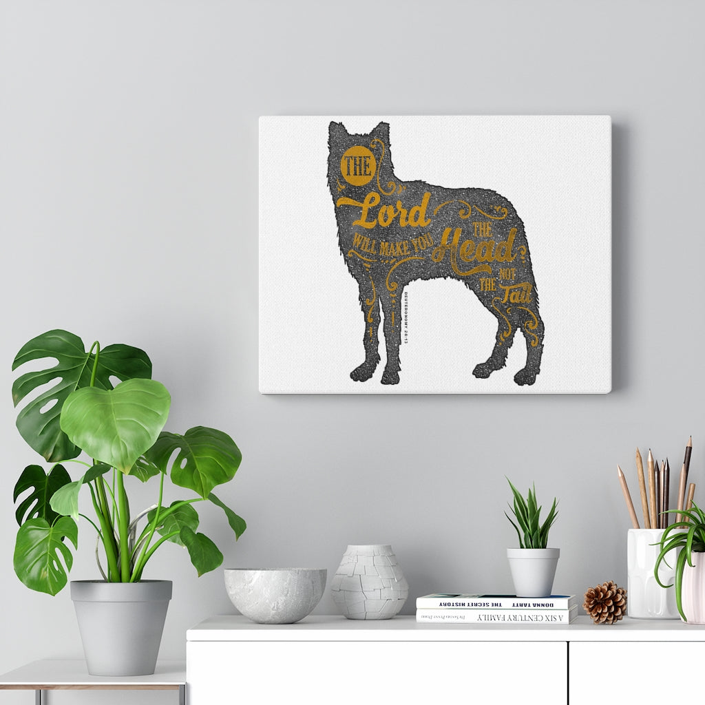 Scripture Walls Inspirational Wall Art The Lord Will Make You Head Wall Art Motivation Wall Decor for Home Office Gym Inspiring Success Quote Print Ready to Hang Unframed-Express Your Love Gifts