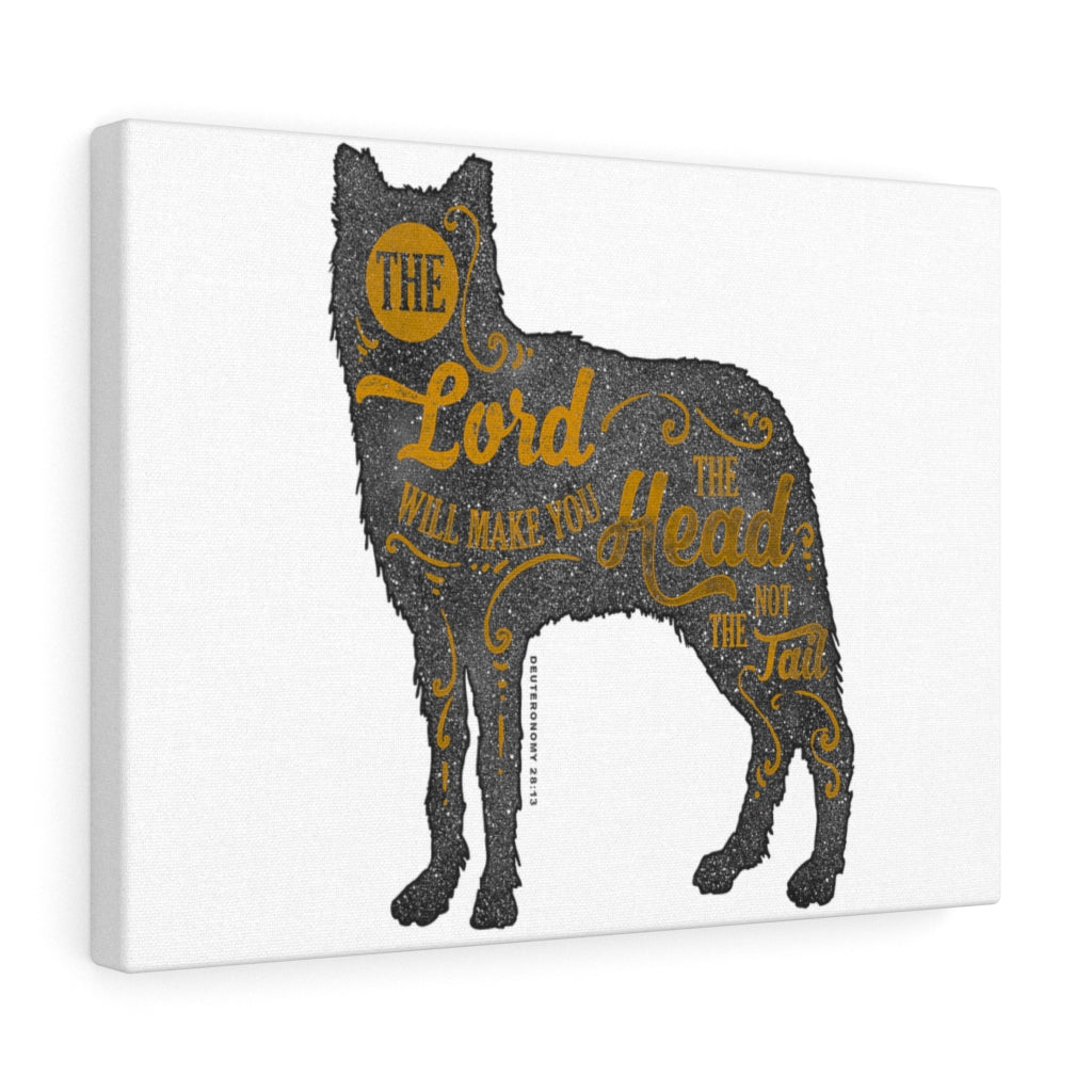 Scripture Walls Inspirational Wall Art The Lord Will Make You Head Wall Art Motivation Wall Decor for Home Office Gym Inspiring Success Quote Print Ready to Hang Unframed-Express Your Love Gifts