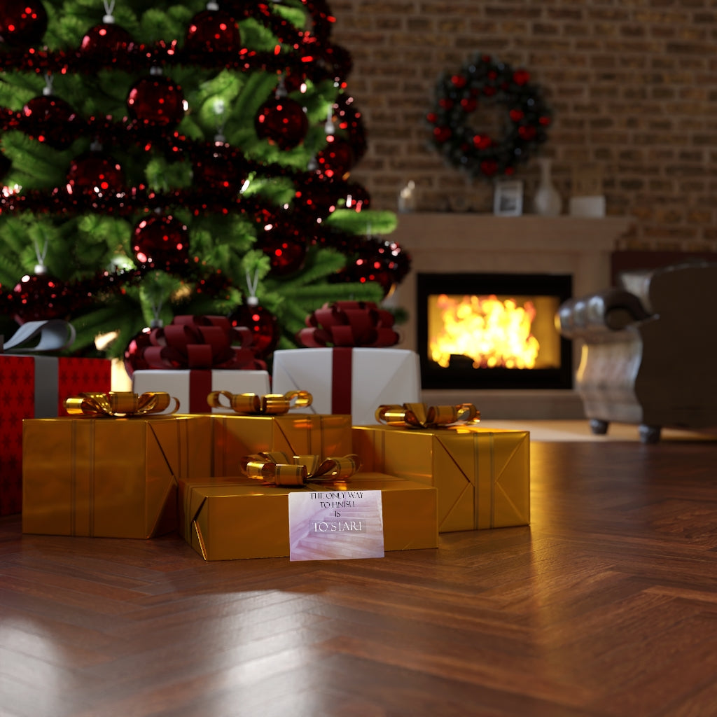 Scripture Walls Inspirational Wall Art The Only Way To Finish Motivational Print Ready to Hang Artwork Unframed-Express Your Love Gifts