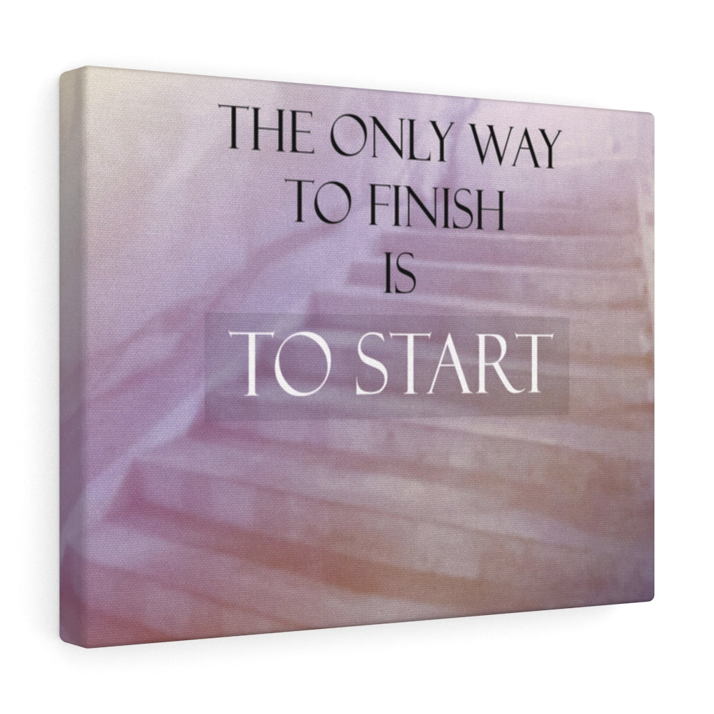 Scripture Walls Inspirational Wall Art The Only Way To Finish Motivational Print Ready to Hang Artwork Unframed-Express Your Love Gifts