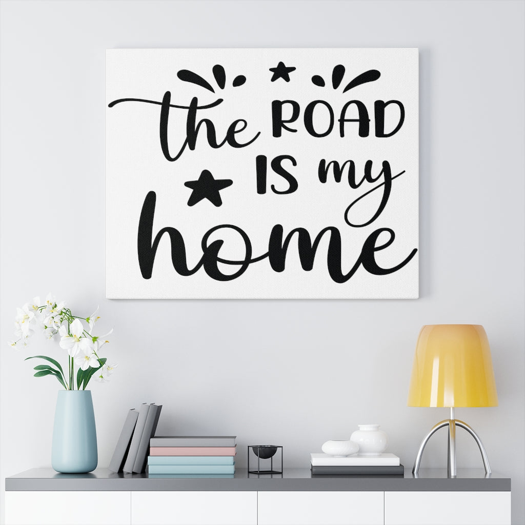 Scripture Walls Inspirational Wall Art The Road Is My Home Wall Art Motivation Wall Decor for Home Office Gym Inspiring Success Quote Print Ready to Hang Unframed-Express Your Love Gifts