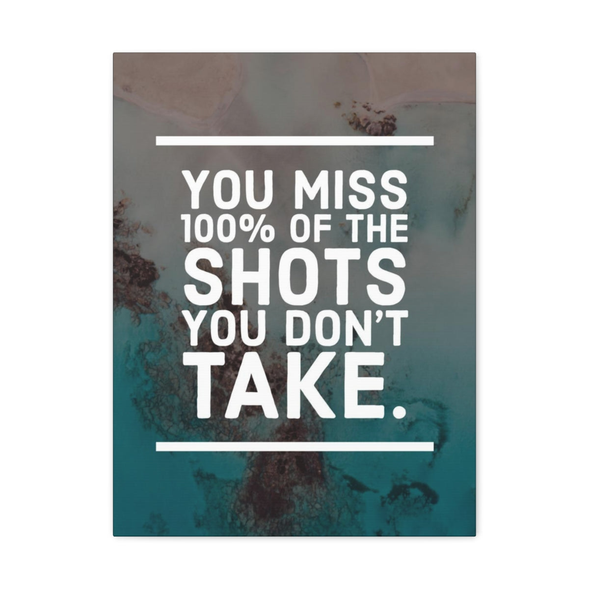 Scripture Walls Inspirational Wall Art The Shots You Don't Take Motivation Wall Decor for Home Office Gym Inspiring Success Quote Print Ready to Hang Unframed-Express Your Love Gifts