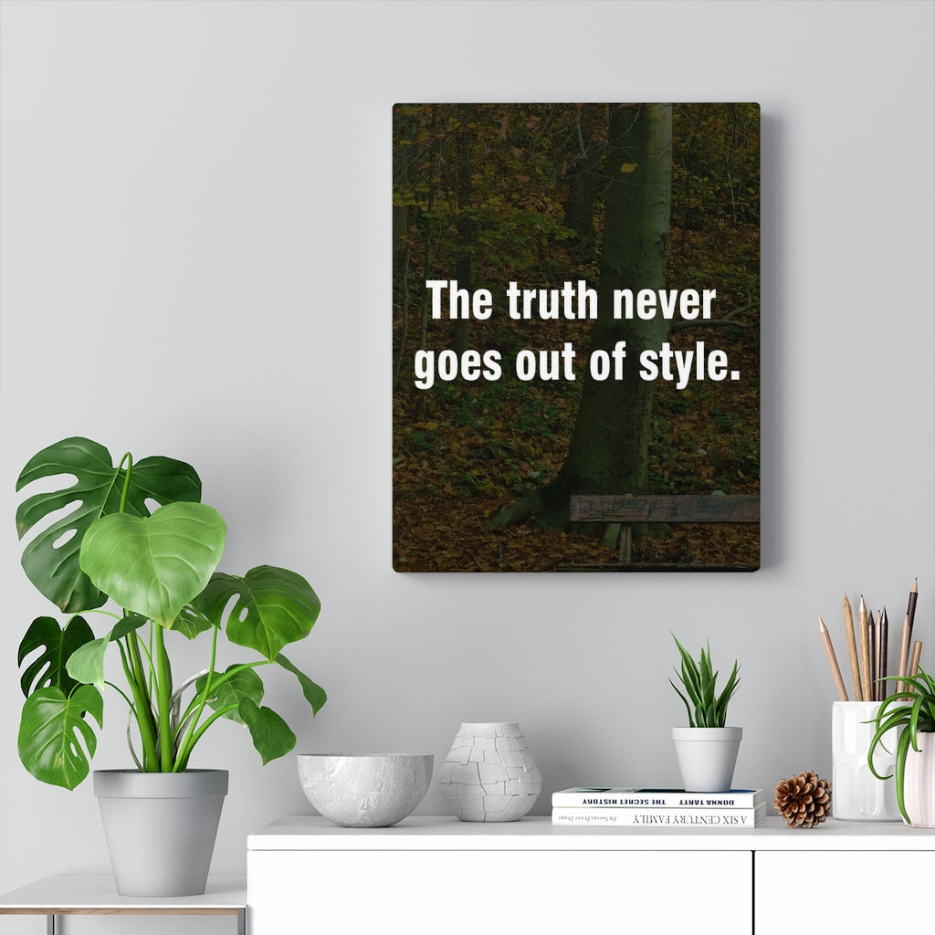 Scripture Walls Inspirational Wall Art The Truth Never Motivational Print Ready to Hang Artwork Unframed-Express Your Love Gifts