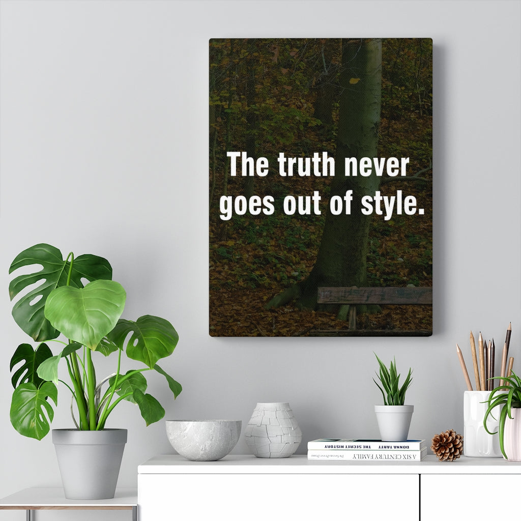 Scripture Walls Inspirational Wall Art The Truth Never Motivational Print Ready to Hang Artwork Unframed-Express Your Love Gifts