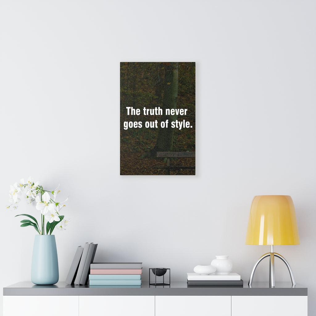 Scripture Walls Inspirational Wall Art The Truth Never Motivational Print Ready to Hang Artwork Unframed-Express Your Love Gifts