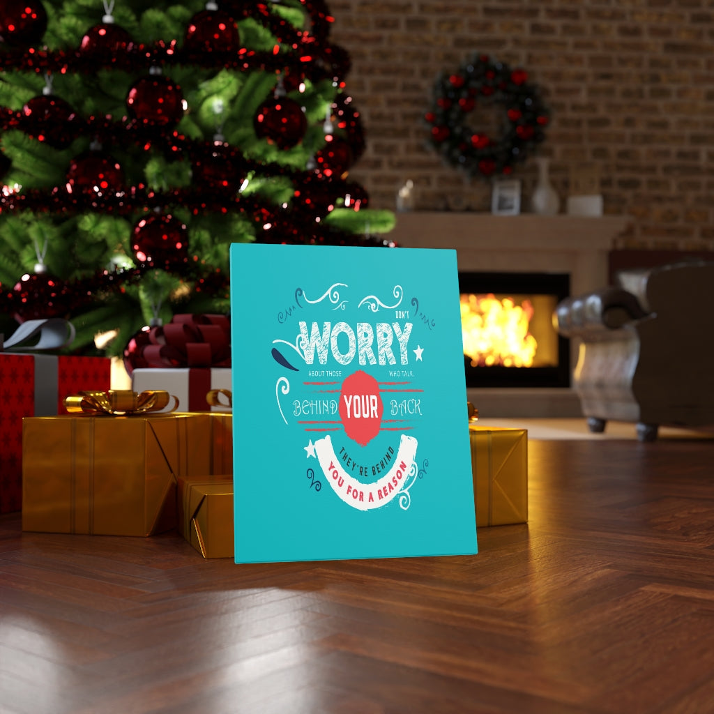 Scripture Walls Inspirational Wall Art They're Behind You For A Reason Wall Art Motivation Wall Decor for Home Office Gym Inspiring Success Quote Print Ready to Hang Unframed-Express Your Love Gifts