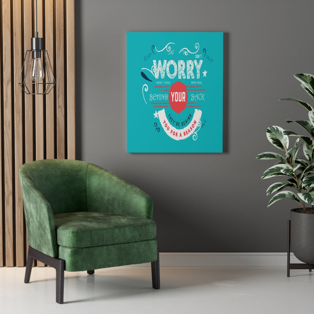 Scripture Walls Inspirational Wall Art They're Behind You For A Reason Wall Art Motivation Wall Decor for Home Office Gym Inspiring Success Quote Print Ready to Hang Unframed-Express Your Love Gifts