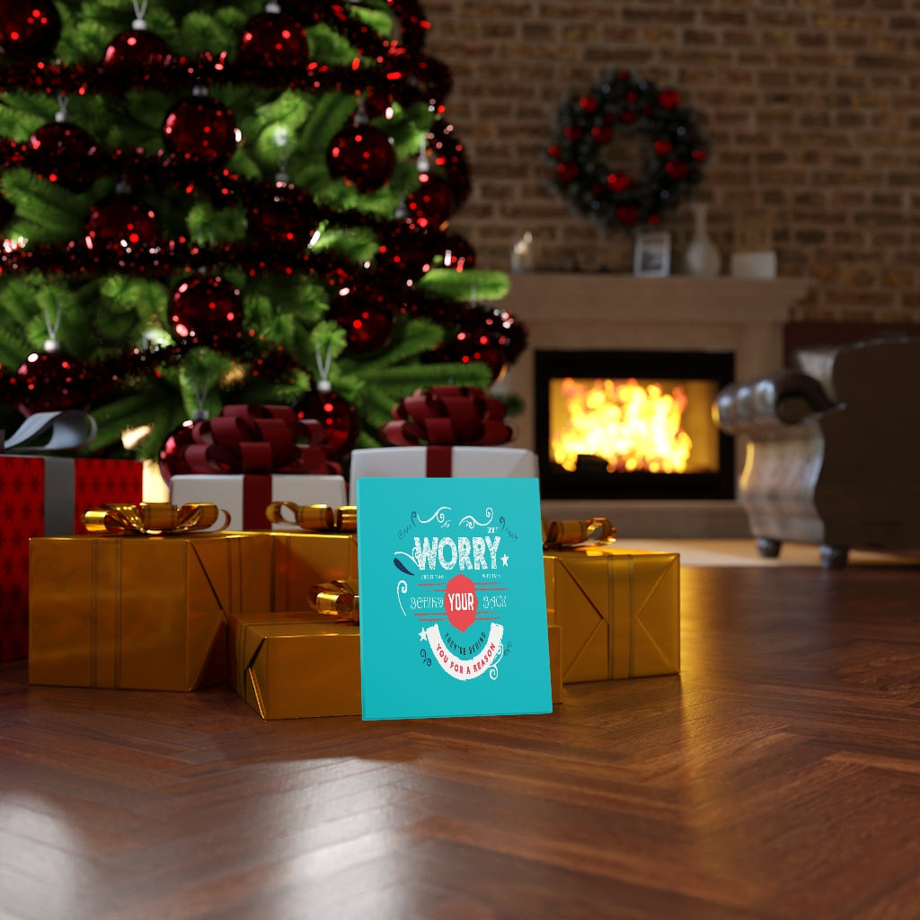 Scripture Walls Inspirational Wall Art They're Behind You For A Reason Wall Art Motivation Wall Decor for Home Office Gym Inspiring Success Quote Print Ready to Hang Unframed-Express Your Love Gifts