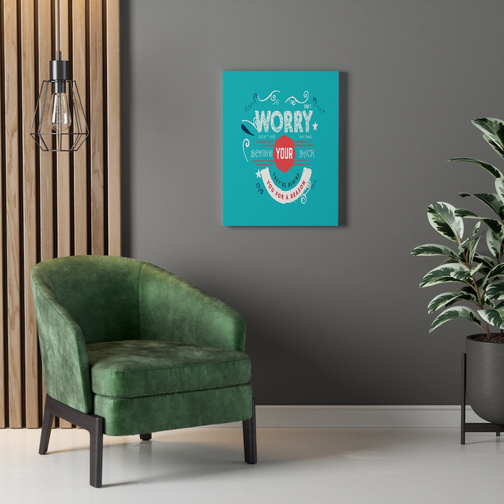 Scripture Walls Inspirational Wall Art They're Behind You For A Reason Wall Art Motivation Wall Decor for Home Office Gym Inspiring Success Quote Print Ready to Hang Unframed-Express Your Love Gifts