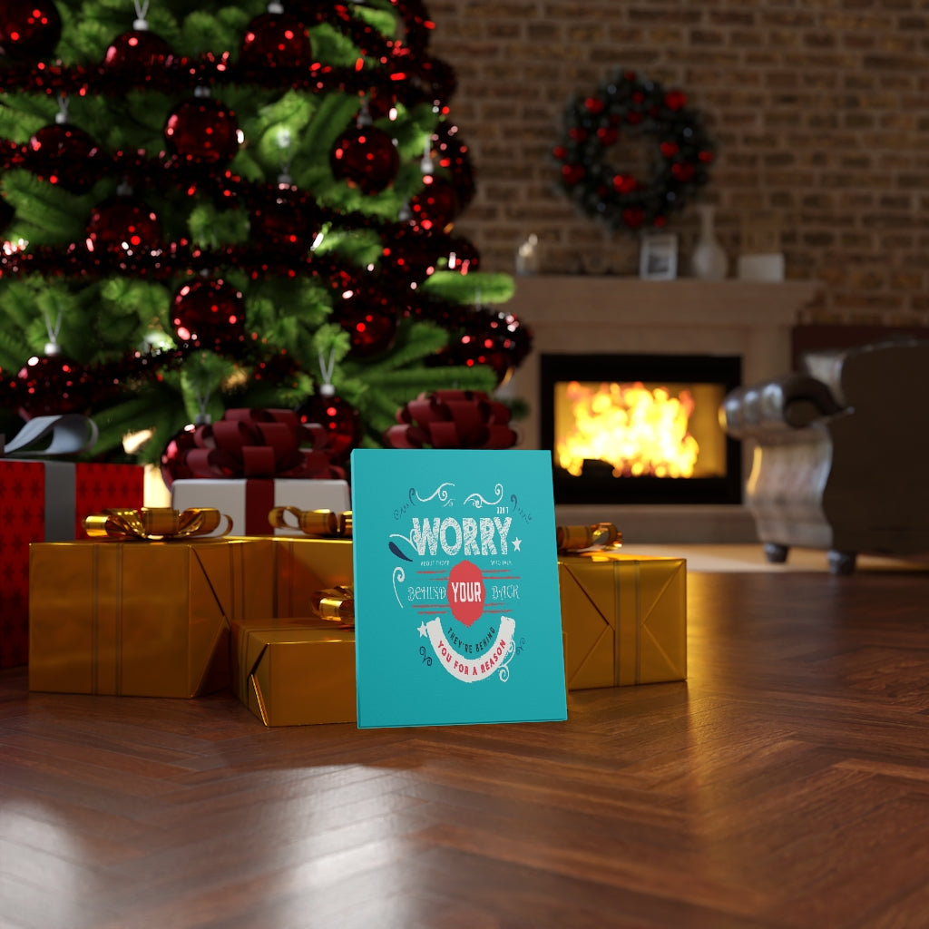 Scripture Walls Inspirational Wall Art They're Behind You For A Reason Wall Art Motivation Wall Decor for Home Office Gym Inspiring Success Quote Print Ready to Hang Unframed-Express Your Love Gifts