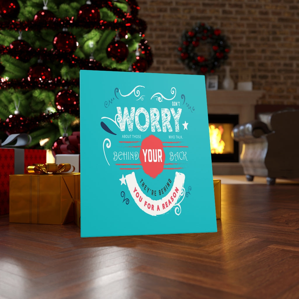 Scripture Walls Inspirational Wall Art They're Behind You For A Reason Wall Art Motivation Wall Decor for Home Office Gym Inspiring Success Quote Print Ready to Hang Unframed-Express Your Love Gifts