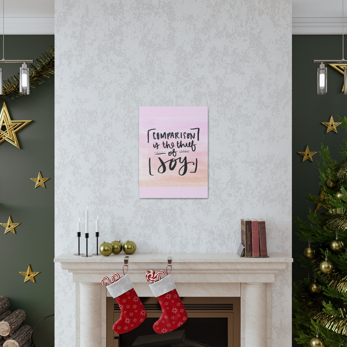 Scripture Walls Inspirational Wall Art Thief Of Joy Motivation Wall Decor for Home Office Gym Inspiring Success Quote Print Ready to Hang Unframed-Express Your Love Gifts