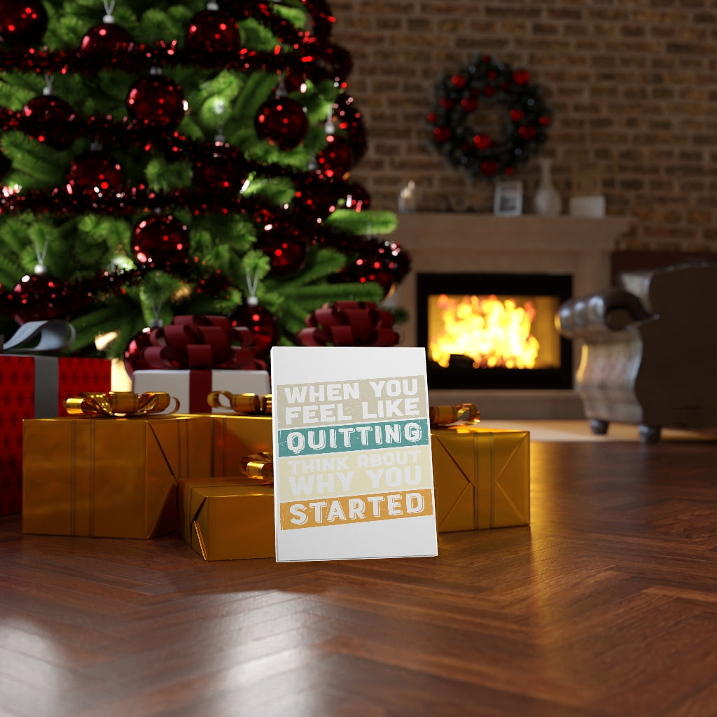 Scripture Walls Inspirational Wall Art Think About Why You Started Wall Art Motivation Wall Decor for Home Office Gym Inspiring Success Quote Print Ready to Hang Unframed-Express Your Love Gifts