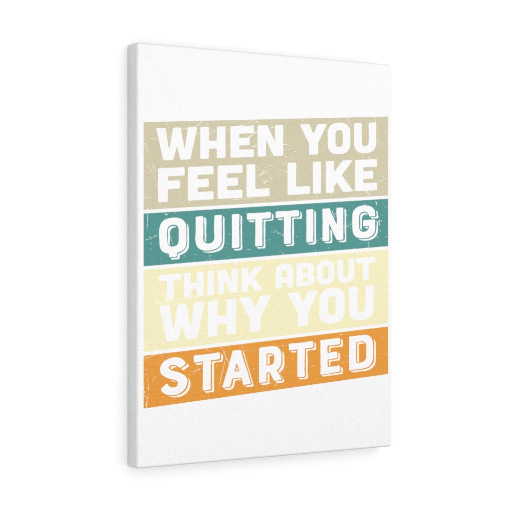 Scripture Walls Inspirational Wall Art Think About Why You Started Wall Art Motivation Wall Decor for Home Office Gym Inspiring Success Quote Print Ready to Hang Unframed-Express Your Love Gifts