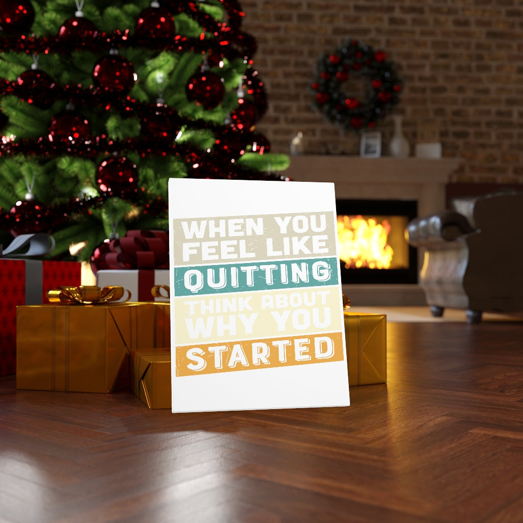 Scripture Walls Inspirational Wall Art Think About Why You Started Wall Art Motivation Wall Decor for Home Office Gym Inspiring Success Quote Print Ready to Hang Unframed-Express Your Love Gifts