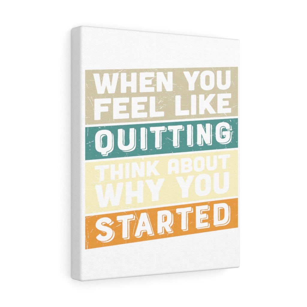 Scripture Walls Inspirational Wall Art Think About Why You Started Wall Art Motivation Wall Decor for Home Office Gym Inspiring Success Quote Print Ready to Hang Unframed-Express Your Love Gifts