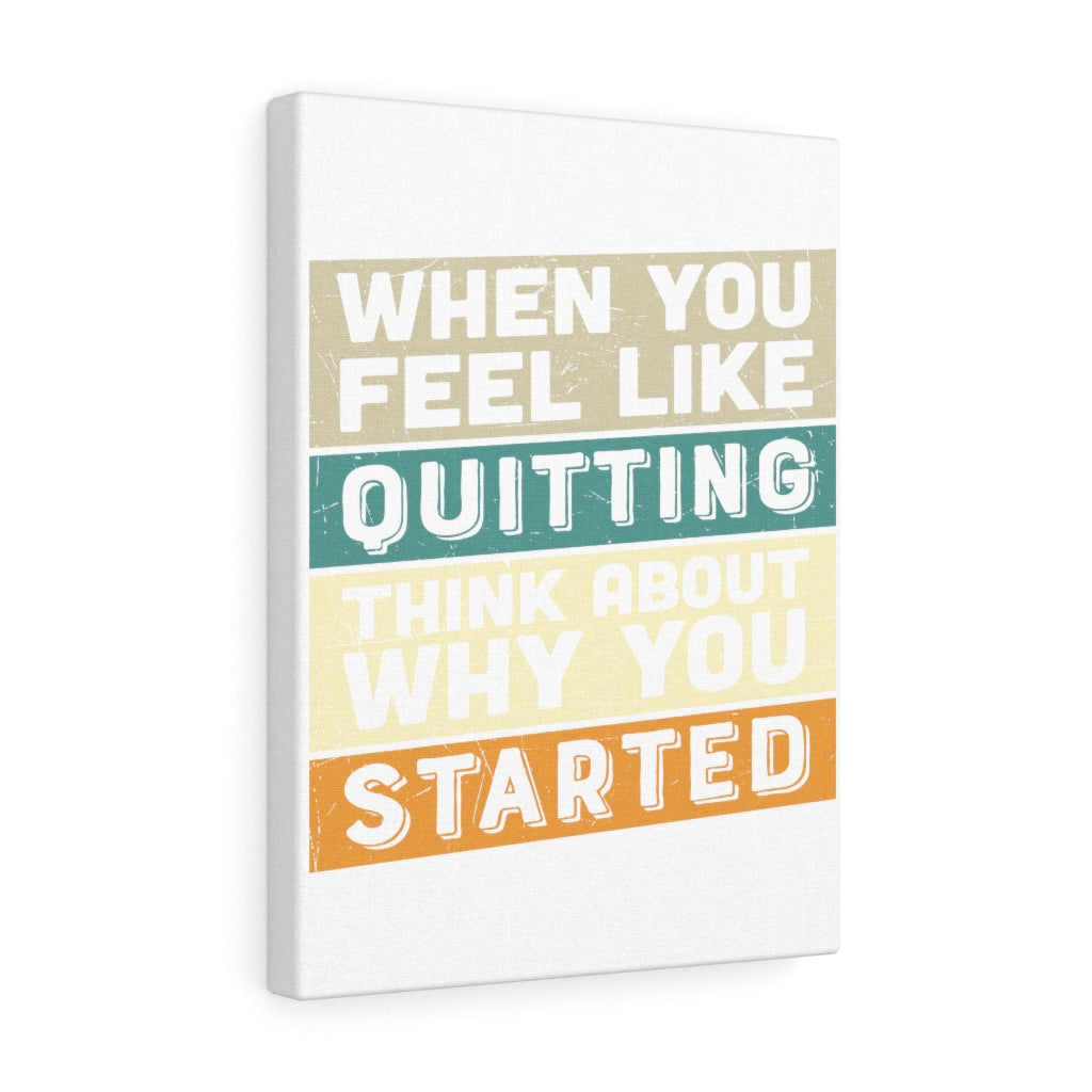 Scripture Walls Inspirational Wall Art Think About Why You Started Wall Art Motivation Wall Decor for Home Office Gym Inspiring Success Quote Print Ready to Hang Unframed-Express Your Love Gifts