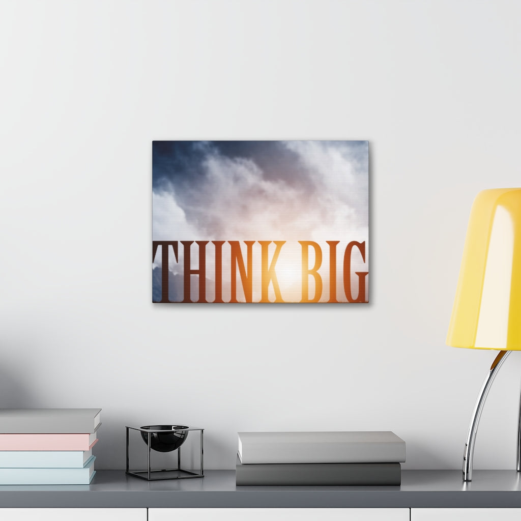 Scripture Walls Inspirational Wall Art Think Big Motivation Wall Decor for Home Office Gym Inspiring Success Quote Print Ready to Hang Unframed-Express Your Love Gifts