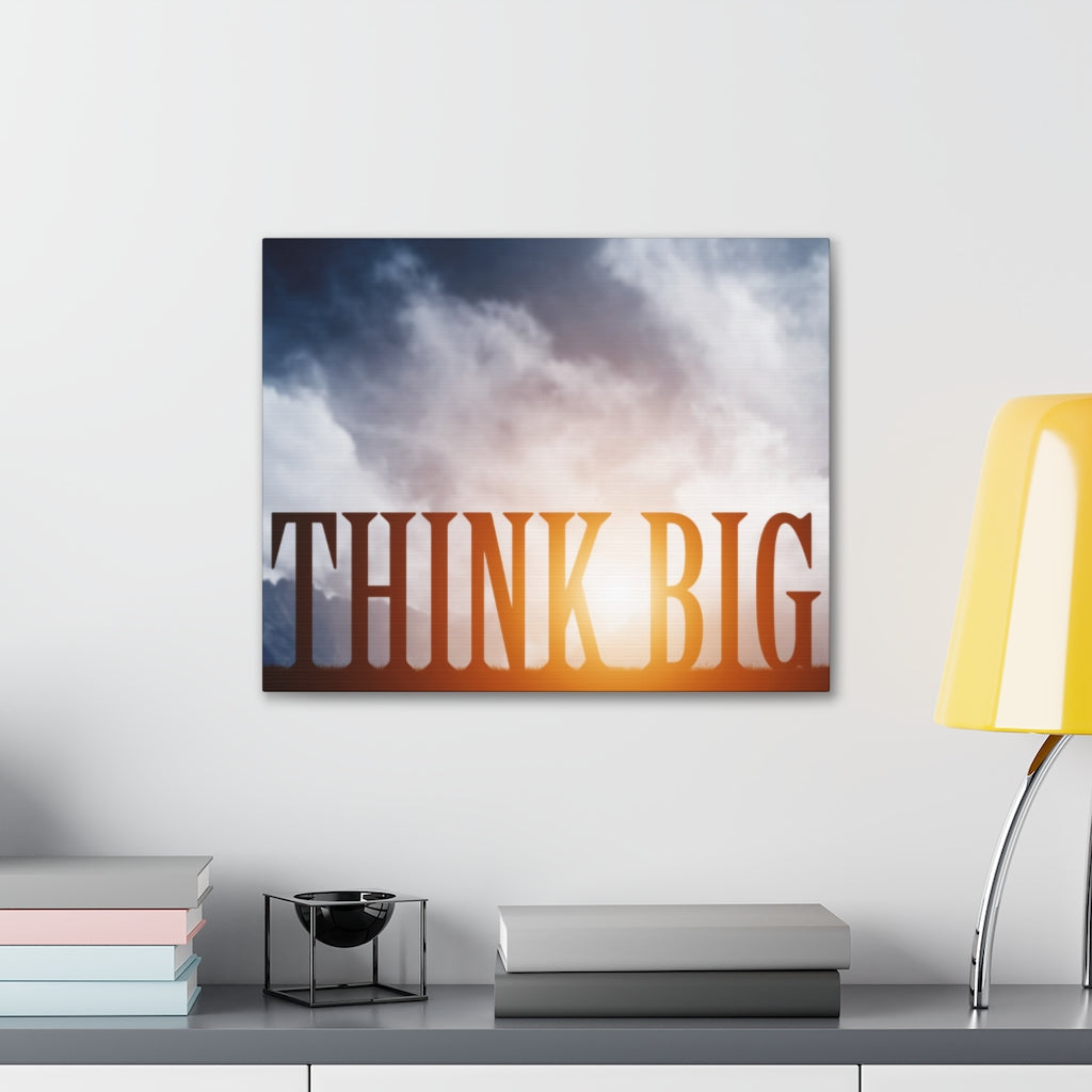 Scripture Walls Inspirational Wall Art Think Big Motivation Wall Decor for Home Office Gym Inspiring Success Quote Print Ready to Hang Unframed-Express Your Love Gifts