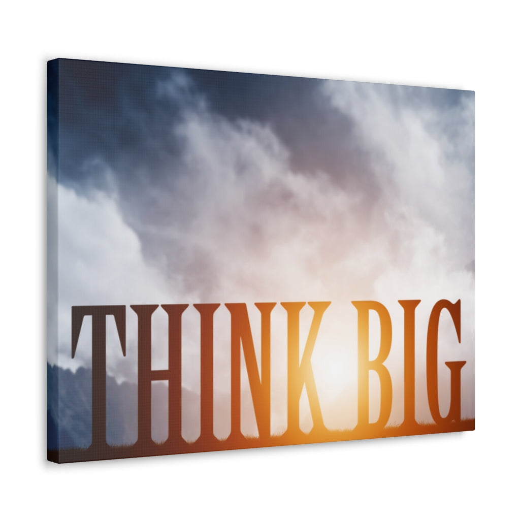 Scripture Walls Inspirational Wall Art Think Big Motivation Wall Decor for Home Office Gym Inspiring Success Quote Print Ready to Hang Unframed-Express Your Love Gifts