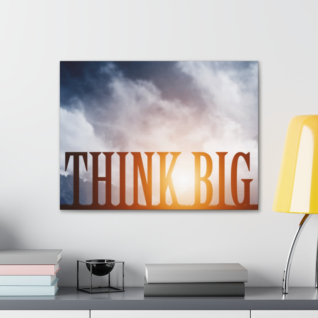Scripture Walls Inspirational Wall Art Think Big Motivation Wall Decor for Home Office Gym Inspiring Success Quote Print Ready to Hang Unframed-Express Your Love Gifts